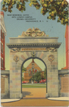 War Memorial Gates into Lower Campus, Brown University, Providence, RI by Colourpicture Publication, Cambridge, MA; Visual + Material Resources; and Fleet Library