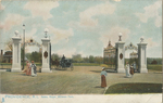 Gates, Roger Williams Park, Providence, RI by Raphael Tuck and Sons, Providence, RI: publisher; Visual + Material Resources; and Fleet Library