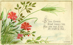 In tiny flowers Great hopes I lay, May new year hours Be bright as they.. by Raphael Tuck & Sons