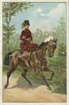 Untitled (Lady riding sidesaddle) by John Henry Bufford