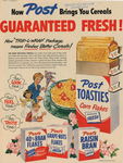 Now post brings you cereals guaranteed fresh! | Post Toasties