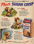 Everybody's nibblin' this wonderful NEW cereal! | Post Sugar Crisp by Visual + Material Resources and Fleet Library