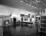 C9 Waterman Gallery with Paintings, Furniture, Ceramics, and Sculpture by Robert O. Thornton, RISD Museum Photographer