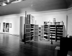 Shoe Cabinets with Bandboxes and Handboxes by Robert O. Thornton, RISD Museum Photographer and RISD Archives