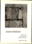 Aaron Siskind / Malcolm Grear Designers by RISD Archives