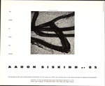 Aaron Siskind at 85 / The School of Visual Arts by RISD Archives