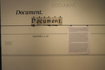 Document. Document. Document. Graduate Theses Research Biennial 2014 by Campus Exhibitions and Graduate Studies