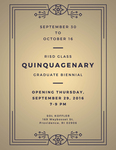 2016 Quinquagenary | Glass Biennial Graduate Exhibition by Campus Exhibitions and Glass Department