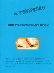 A Tempered Ode to Restaurant Work by Special Collections, Fleet Library, and Desis Nike