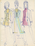 Women's Wear Fashion designs while in USAF by Alden Willard Cole, Fleet Library, and Visual + Material Resources