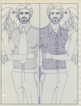 Untitled (Line drawing - two couples) by Alden Willard Cole, Fleet Library, and Visual + Material Resources