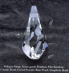 Polygon Drop, Avant-garde Pendant, Flat Briolette, Cosmic Bead, Crystal Powder Rose Pearl, Simplicity Bead, Trends Spring / Summer 2007 by Swarovski, Visual + Material Resources, and Fleet Library